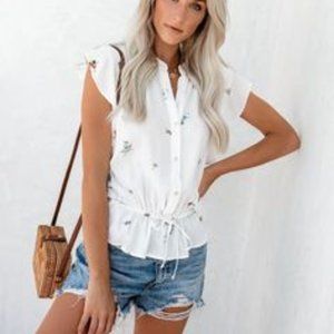 VICI Dolls Floral Flutter Top